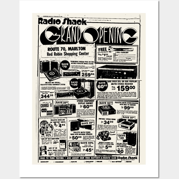 Radio Shack VIntage Ad Wall Art by CultOfRomance